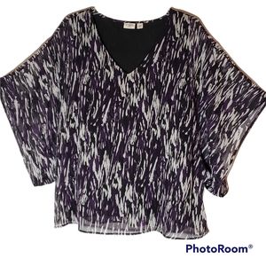 Cato women's plus size 28W butterfly pullover dress top. 983